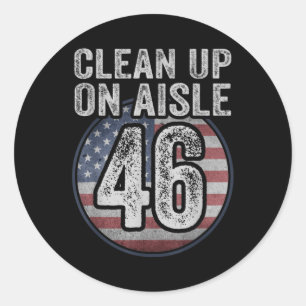 Adesivo Anti Joe Biden Trump 2024 Back America Clean Up On