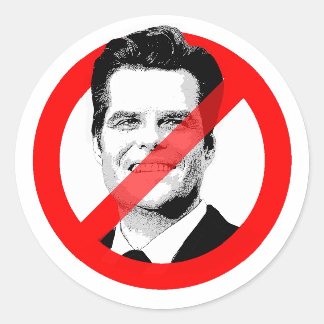 Adesivo Anti Matt Gaetz (Frente)