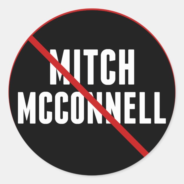 Adesivo Anti Mitch McConnell (Frente)