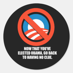 Adesivo Anti-Obama - agora que você elegeu obama, vai o