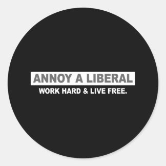 ADESIVO ANTI-OBAMA - ANOIE UM LIBERAL. DURO DE TRABALHO E 