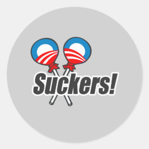 Adesivo Anti-Obama Bumpersticker - otários 2