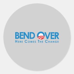 Adesivo Anti-Obama - curvatura sobre para a mudança