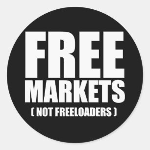 Adesivo Anti-Obama - Freeloaders dos mercados livres não