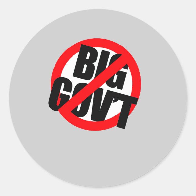 Adesivo Anti-Obama - Governo Anti-Grande (Frente)