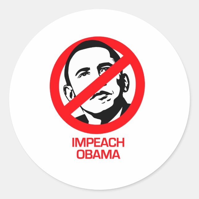 Adesivo Anti-Obama - Impeach Obama (Frente)