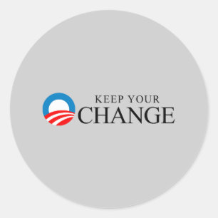 Adesivo Anti-Obama - mantenha seu preto da mudança