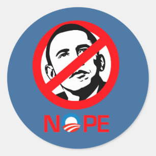 Adesivo Anti-Obama - Não