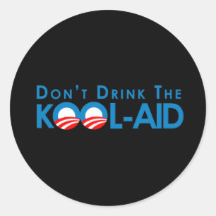 Adesivo Anti-Obama - Não beba o kool-aid