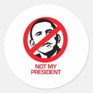 Adesivo Anti-Obama - não meu presidente