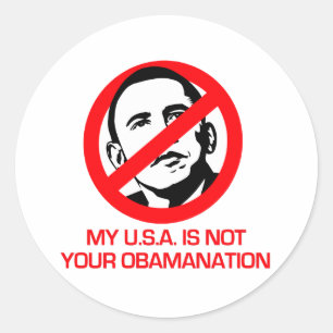 Adesivo Anti-Obama - não seu Obamanation