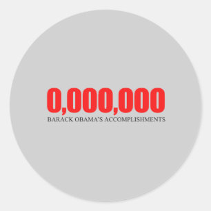 Adesivo Anti-Obama - Realizações de Obama 2