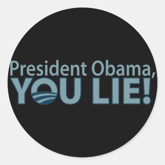 Adesivo Anti-Obama Você Mente! (Frente)