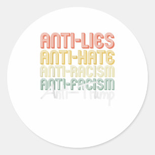 Adesivo Anti-Ódio Contra Racismo ANTI TRUMP 2