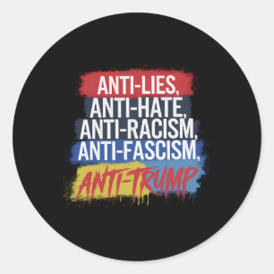Adesivo Anti Ódio Mentiras Racismo Fascismo Resistir Prote