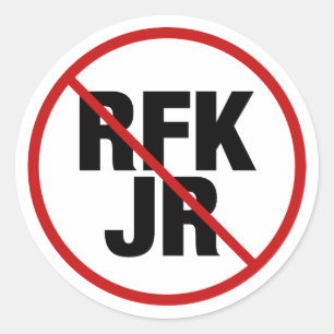 Adesivo Anti RFK Jr. Robert F. Kennedy Política