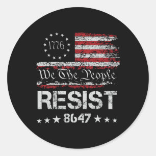 Adesivo Anti Trump 8647 Resist Impeach Trump Impeach 47 86