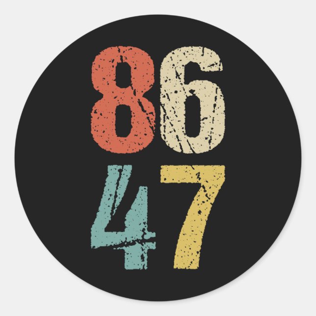 Adesivo Anti-Trump - 86 47 I (Frente)