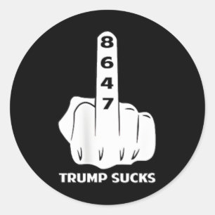 Adesivo Anti Trump 86 47 Retro Impeachment 47 Anti-trump V