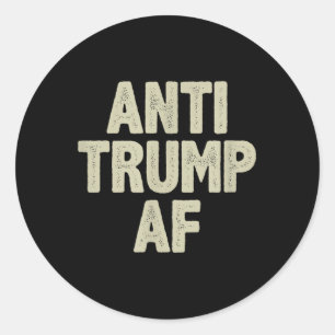 Adesivo Anti Trump Af - Estilo de Vintagem -