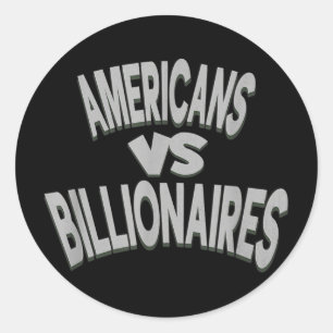 Adesivo Anti-trump americanos contra bilionários