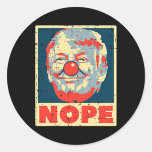 Adesivo Anti Trump Clowage Retro Impeach No Donald