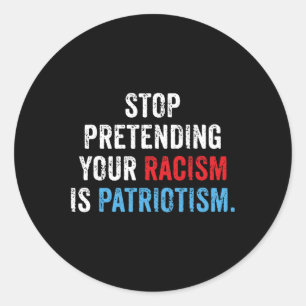 Adesivo Anti-Trump Co. Uni-adultos Anti-Racismo