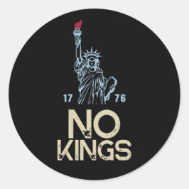 Adesivo Anti Trump No Kings Protest Quote