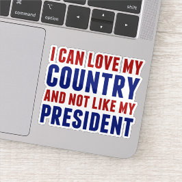 Adesivo Anti Trump Patriótico Não Meu Laptop Presidente