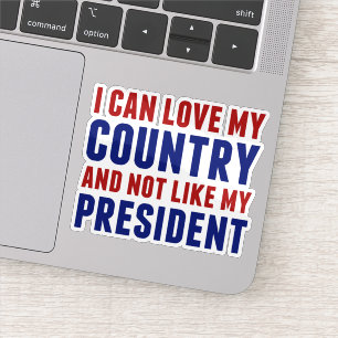 Adesivo Anti Trump Patriótico Não Meu Laptop Presidente