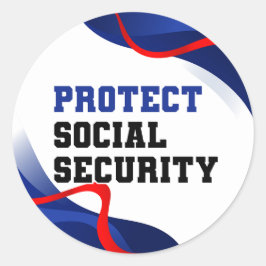 Adesivo Anti-Trump Político da Segurança Social