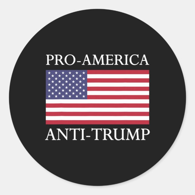 Adesivo Anti-trump Pro-américa - American Flag Resiste (Frente)