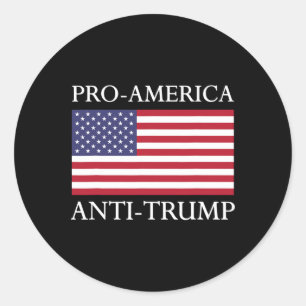 Adesivo Anti-trump Pro-américa - American Flag Resiste