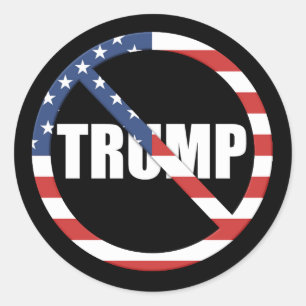 Adesivo Anti-Trump Pro-Democracia