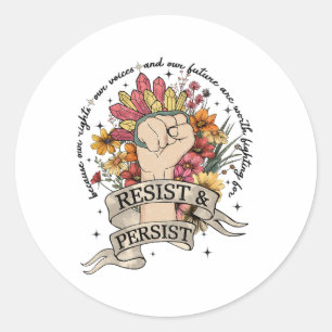 Adesivo Anti-Trump Resiste Mulheres Direitos Protestos Igu