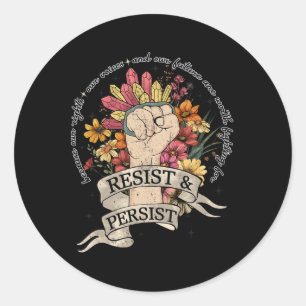 Adesivo Anti-Trump Resiste Mulheres Direitos Protestos Igu