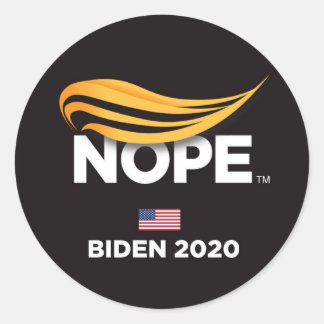 Adesivo Anti Trump, Trump Nope, Biden 2020