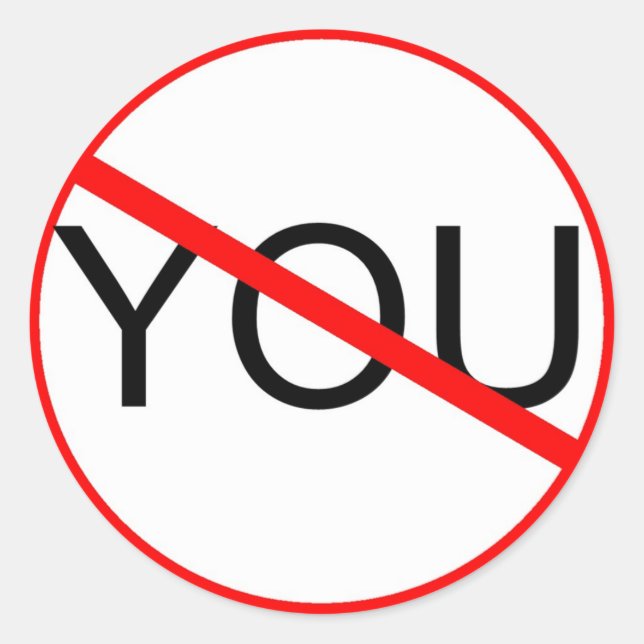 Adesivo Anti You Sticker (Frente)