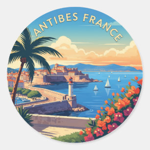 Adesivo Antibes France Viagem
