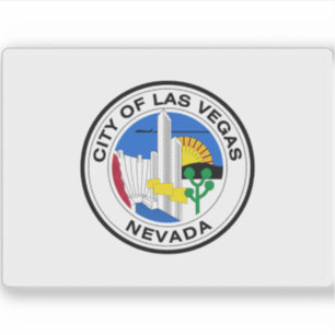 Adesivo Antiga bandeira de Las Vegas, Nevada (1968)