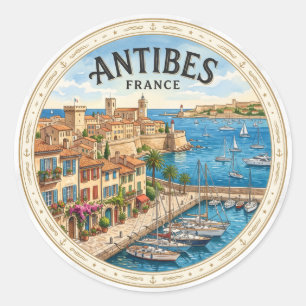 Adesivo Antiga Cidade de Antibes França