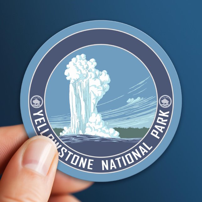 Adesivo Antiga fé - Parque Nacional de Yellowstone (National Park Sticker)