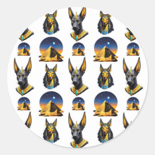 Adesivo Antiga Pirâmide do Egito, Anubis - Design