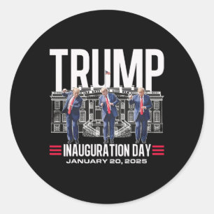 Adesivo Antigo Donald Trump Dance Dia da Inauguração 2025