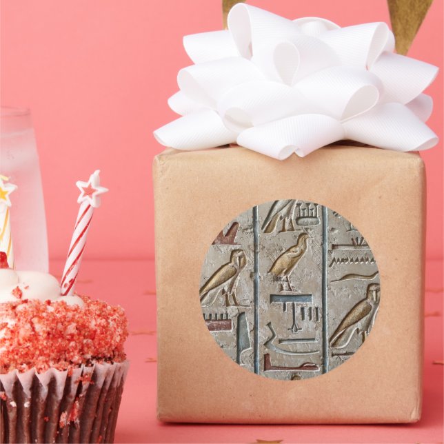 Adesivo Antigo Egito Hieróglifo Engrenando Faroah Presente (Festa)