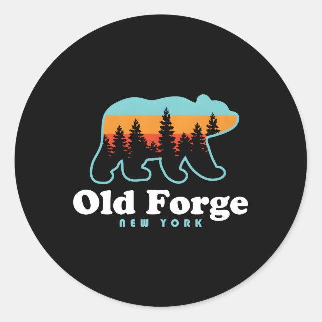 Adesivo Antigo Forge Ny Adirondacks Urge Velha Forge (Frente)
