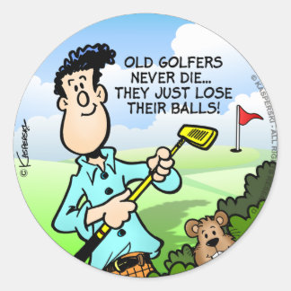 Adesivo Antigo Golfista