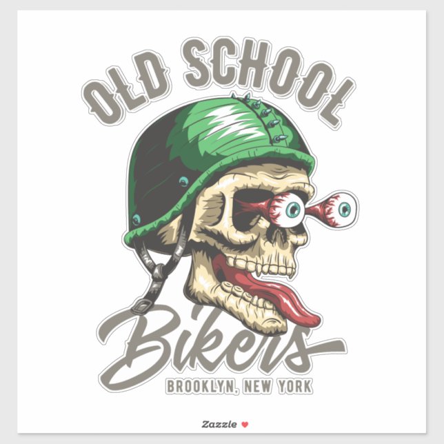 Adesivo Antigos Bikers Escolares (Folha)