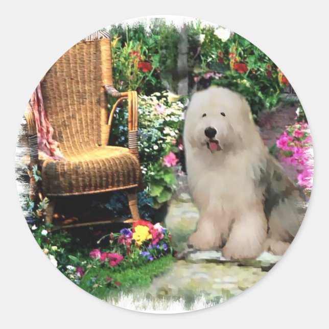 Adesivo Antigos presentes de ovelha em inglês (Frente)