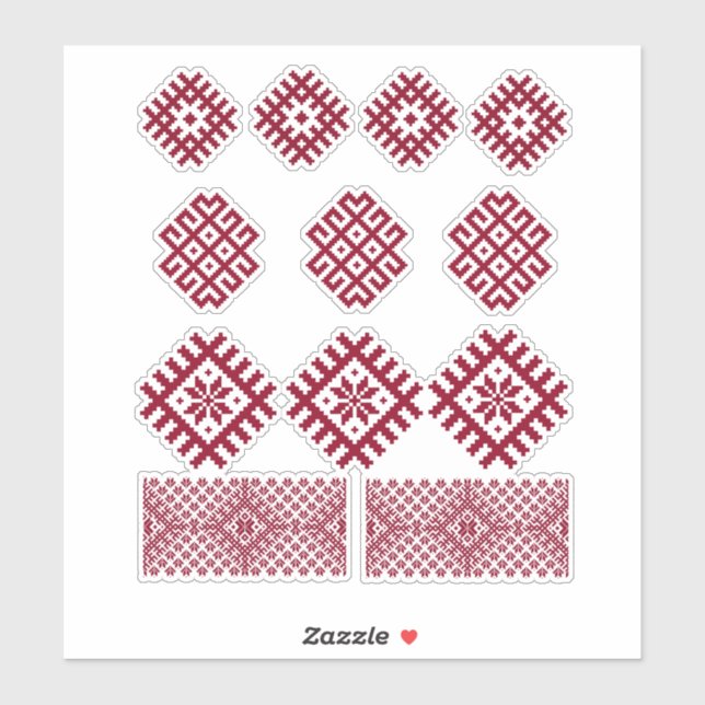 Adesivo Antigos símbolos letões Jumis Morning Star (Folha)